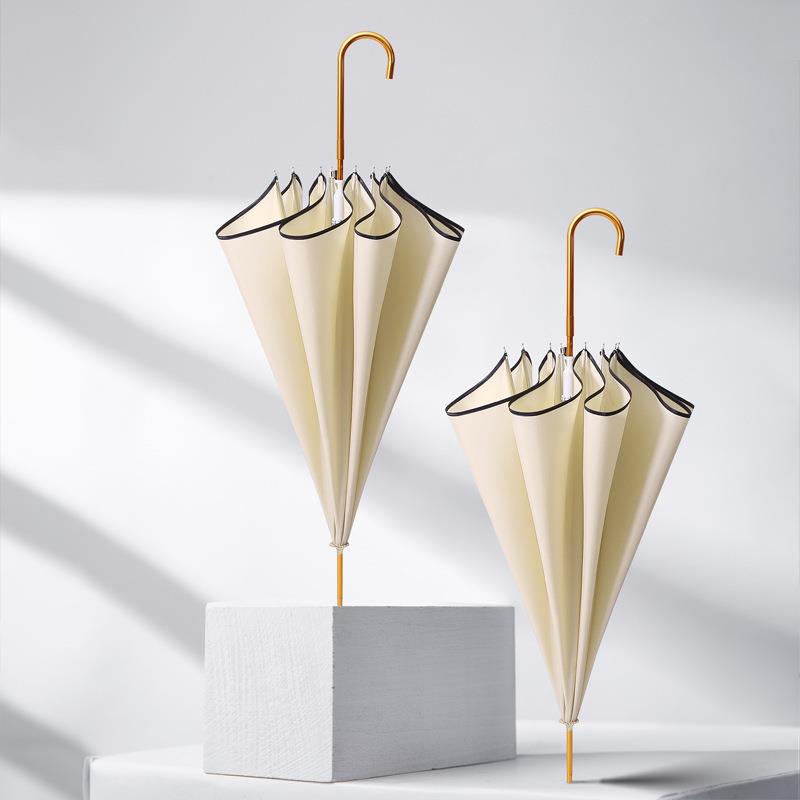 7YX雨伞长柄女生高颜值结实文艺简约日系小清新晴雨两用伞女