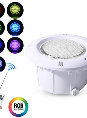 led泳池灯嵌入式水泥PAR56光源低压12v水下灯七彩遥控ip68水底灯