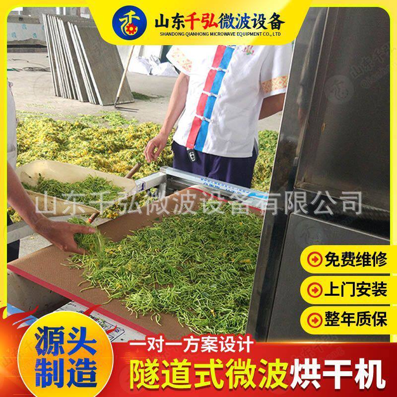 厂家定制商隧道式微波烘干设备茶叶杀青提香烘干杀菌一体机