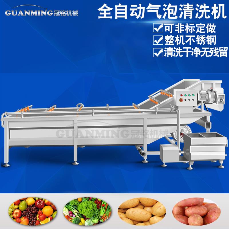 罐头制作黄桃清洗机 商用海枣清洗机 大型芒果清洗吹干流水线