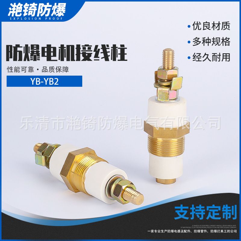 生产定制YB-Y2B螺杆式防爆接线柱电机矿用高压接线柱