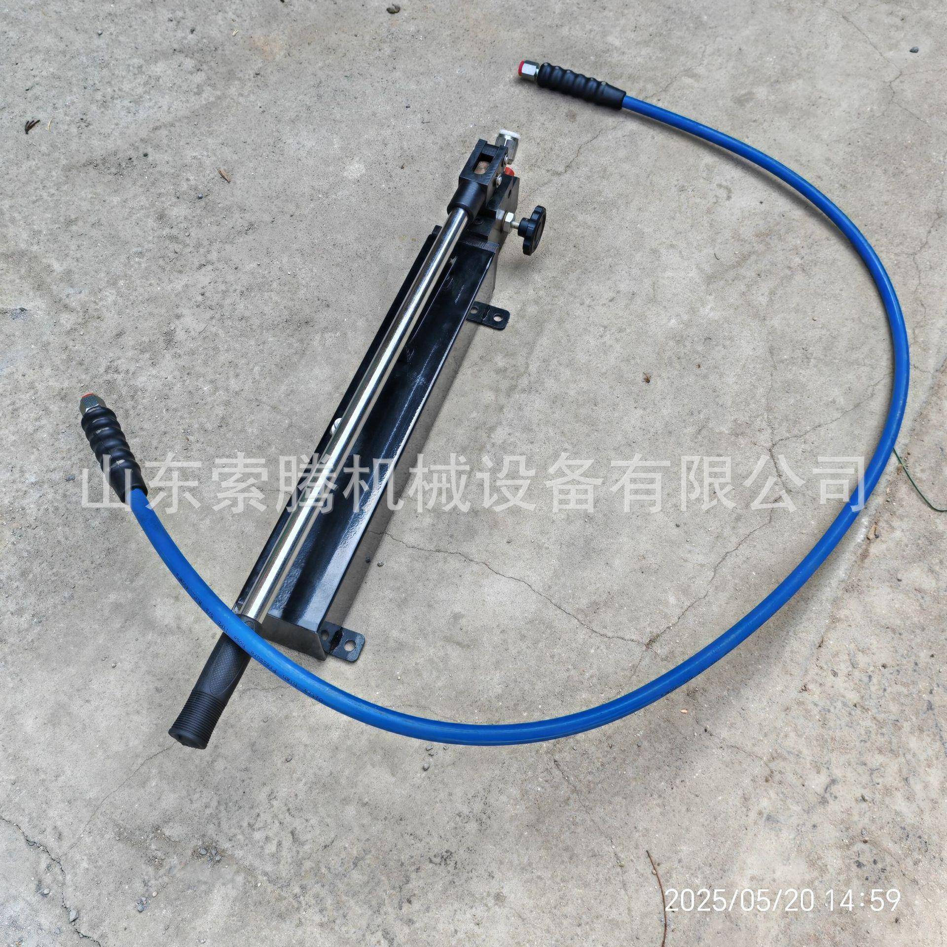 大压力手动液压泵400Mpa便携式高压手动试压油泵大排量手动泵