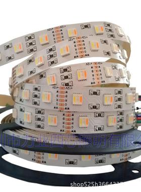 源头厂家RGBCCT五合一灯带 60灯每米RGBWW灯条 RGBWC灯条12/24V