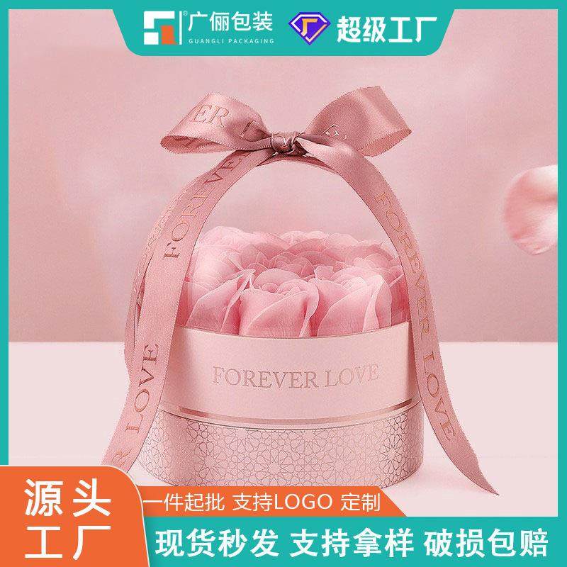 创意情人节玫瑰花礼品盒 戒指项链珠宝盒 求婚饰品包装盒现货