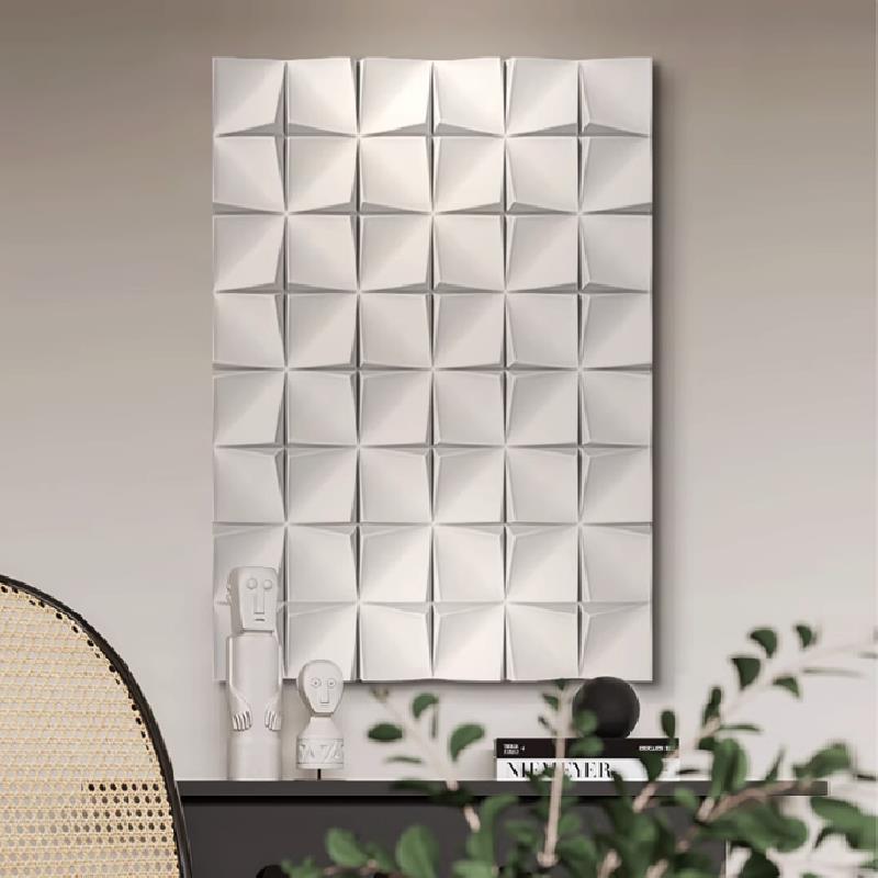 入户玄关几何图案立体装饰画 走廊过道挂画背景墙面浮雕肌理壁画图片