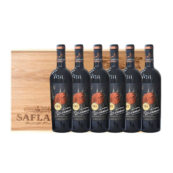 西夫拉姆90年树法国龄原瓶进口AOC干红葡萄酒木箱装6瓶装