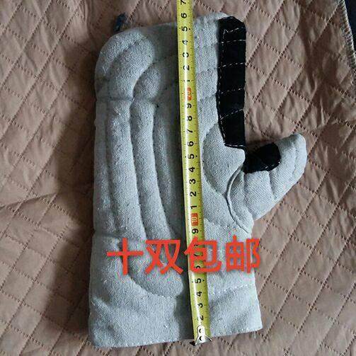 耐高温加厚甲布帆布手套 加棉巴掌防烫隔热烤箱 烘培二指厂家包邮,居家日用,防护手套,淘宝优惠券,粉丝福利购,淘宝优惠卷