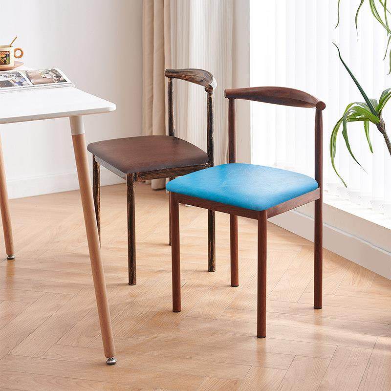 椅子家用餐椅北欧牛角椅简约餐厅铁艺靠背凳子奶茶小吃店快餐桌椅,住宅家具,餐椅,淘宝优惠券,粉丝福利购,淘宝优惠卷