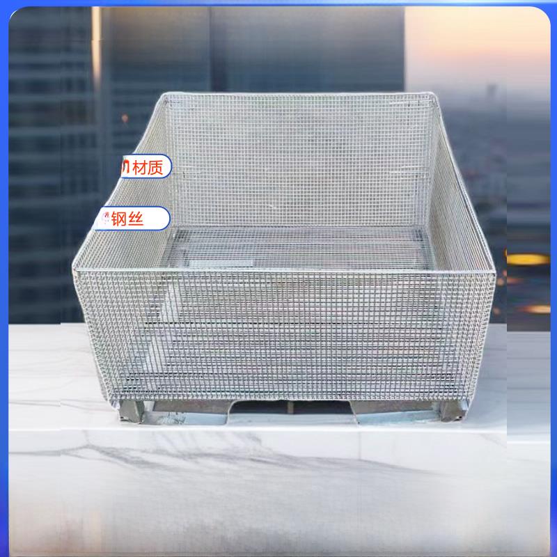 304不锈钢仓储笼折叠式物流周转箱分拣筐金属网格镀锌铁蝴蝶笼