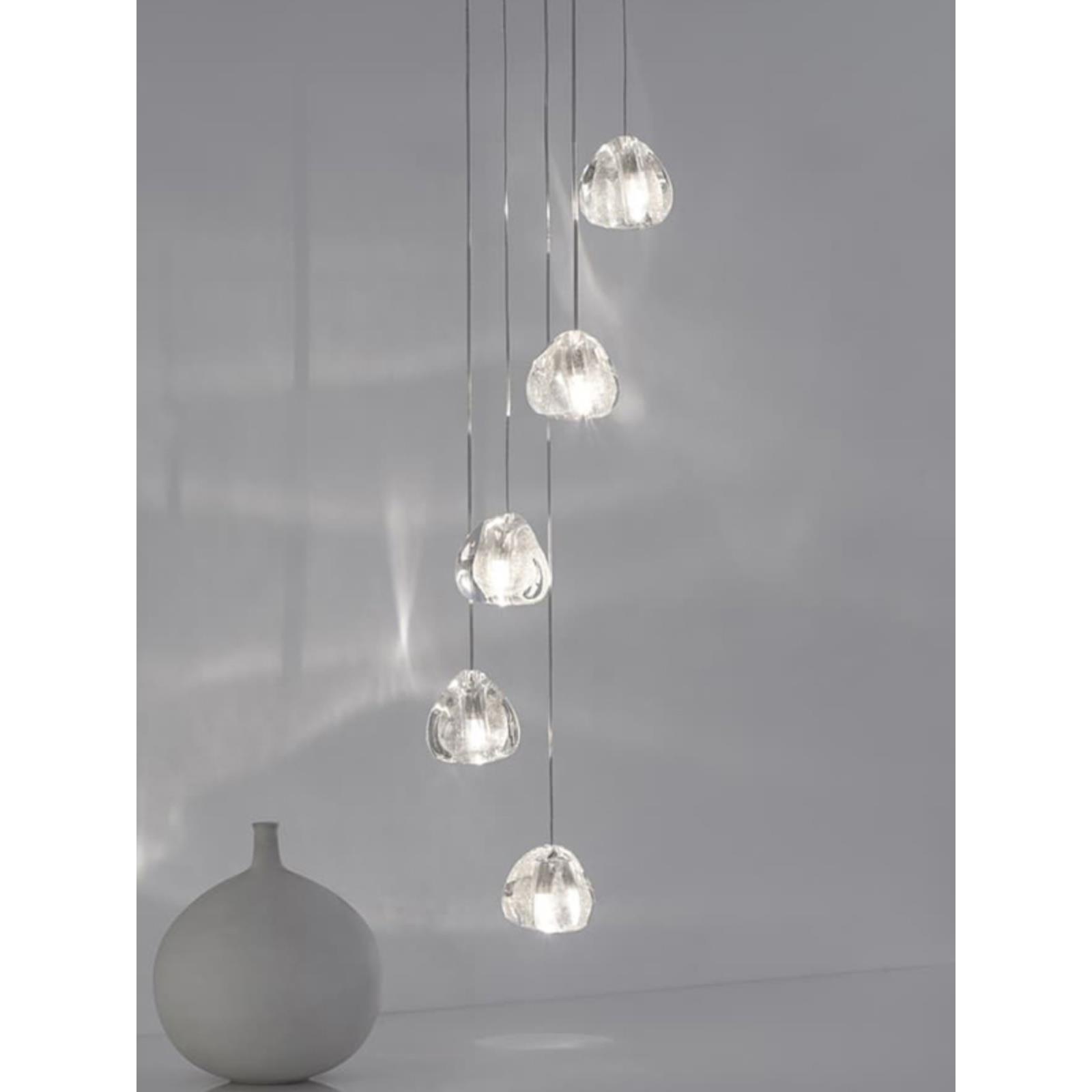 创意别墅覆式楼梯间旋转水晶灯后现代极简主义餐厅北欧餐厅客厅吊