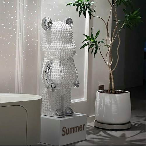 网红暴力熊存钱罐客厅大型落地大摆件玄关沙发电视柜装饰乔迁送礼