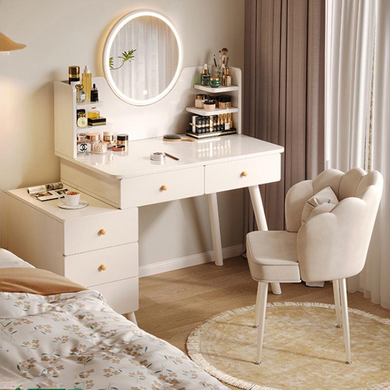梳妆台现代卧室简约小户型2025新款床头柜一体化妆桌子收纳柜斗柜