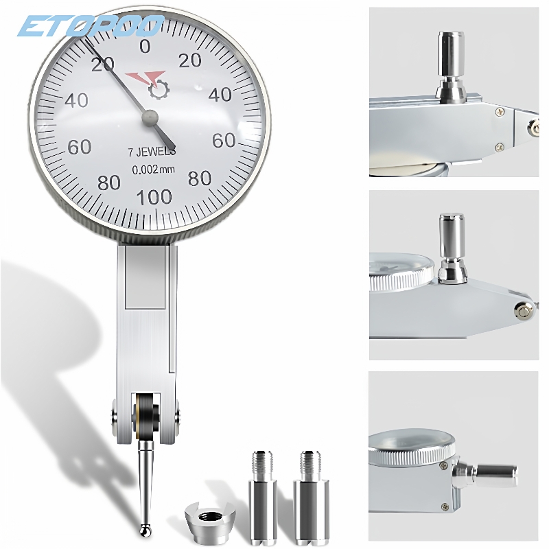 陕西银燕杠杆百分表 千分表杠杆指示表指针表0-0.8mm 防震