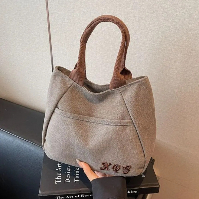 小众帆布包女出门上班小拎包通勤