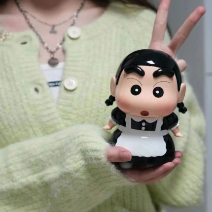 动漫女仆蜡笔小新可爱车载手办送礼物潮玩机箱摆件