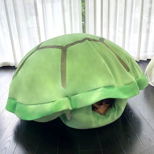 乌龟壳抱枕可穿戴公仔睡觉睡袋