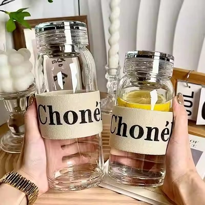 单层高硼硅耐高温透明玻璃水杯