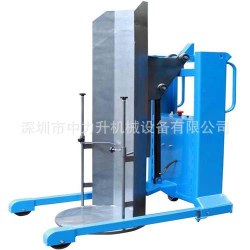 半电动油桶倒料车叉车油桶圆筒装卸车YL400电动油桶倒料车