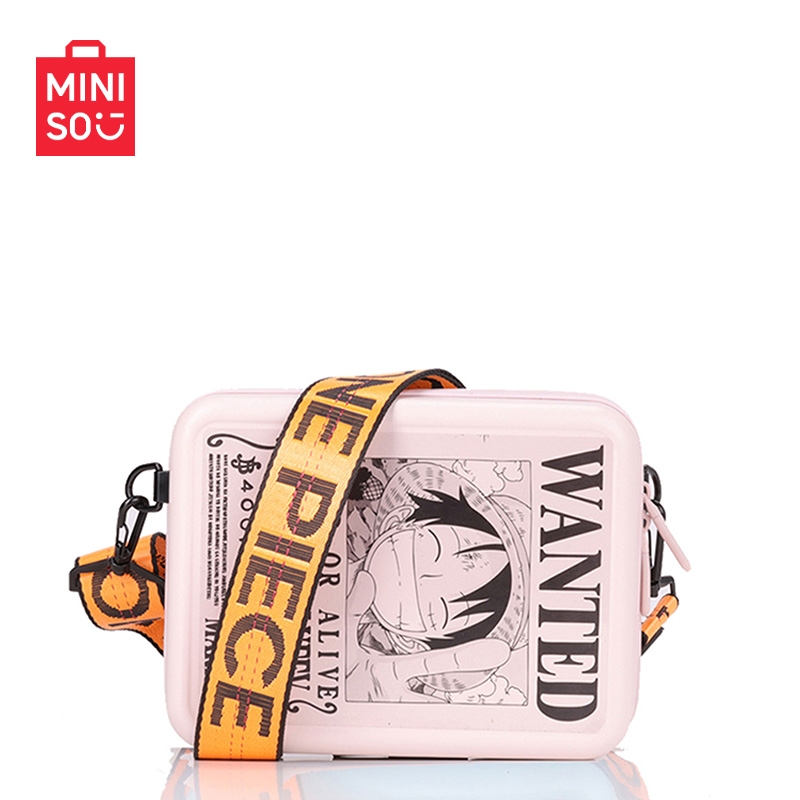 MINISO/名创优品X航海王联名路飞纯色潮流手拿包可放手机女斜