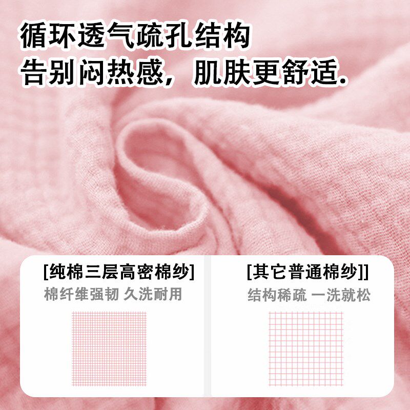 纱布浴裙浴袍浴巾女纯棉大人吸水可穿裹儿童睡袍2025新款全棉睡衣