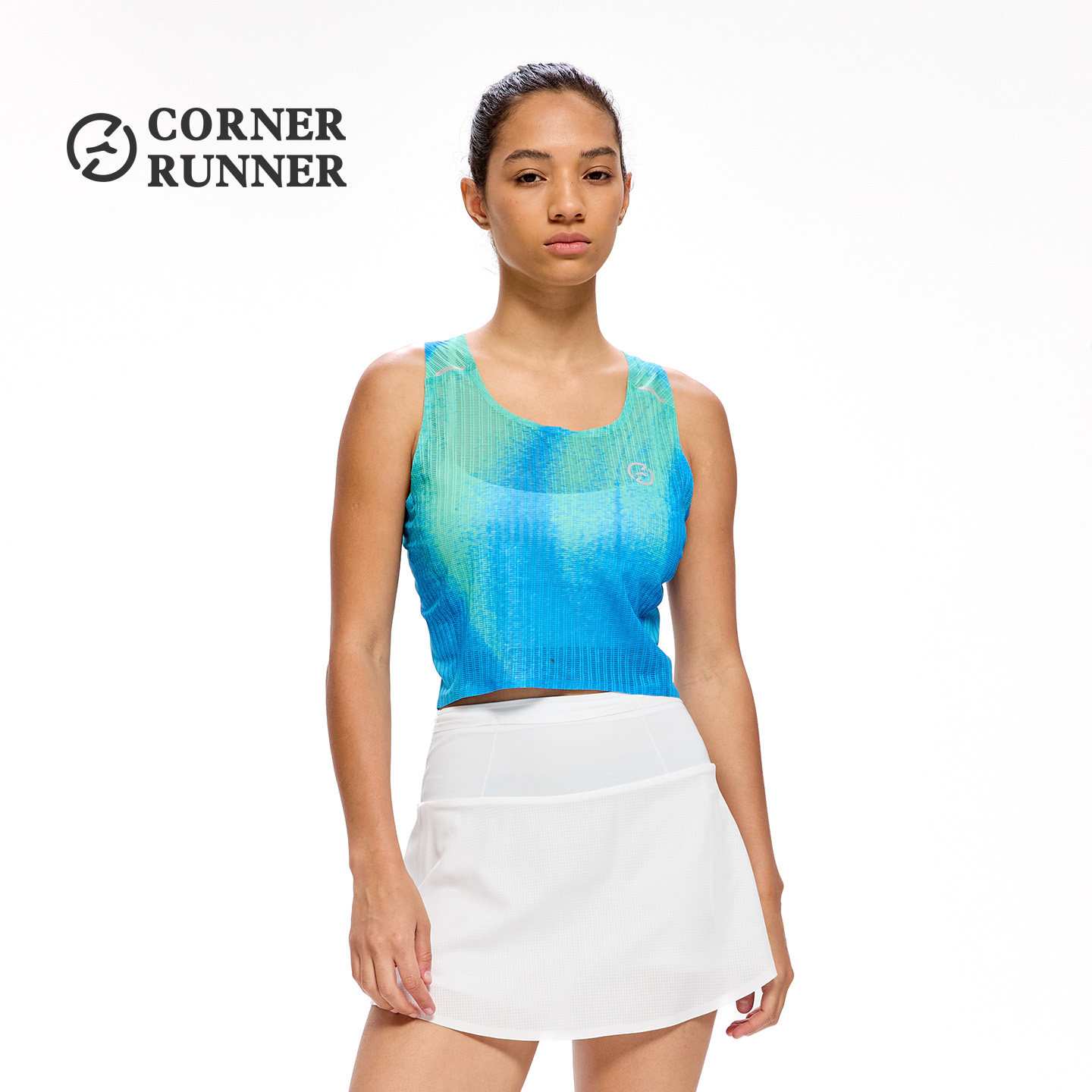 CornerRunner马拉松跑步入门运动套装女跑步背心腰包裙裤显瘦不磨
