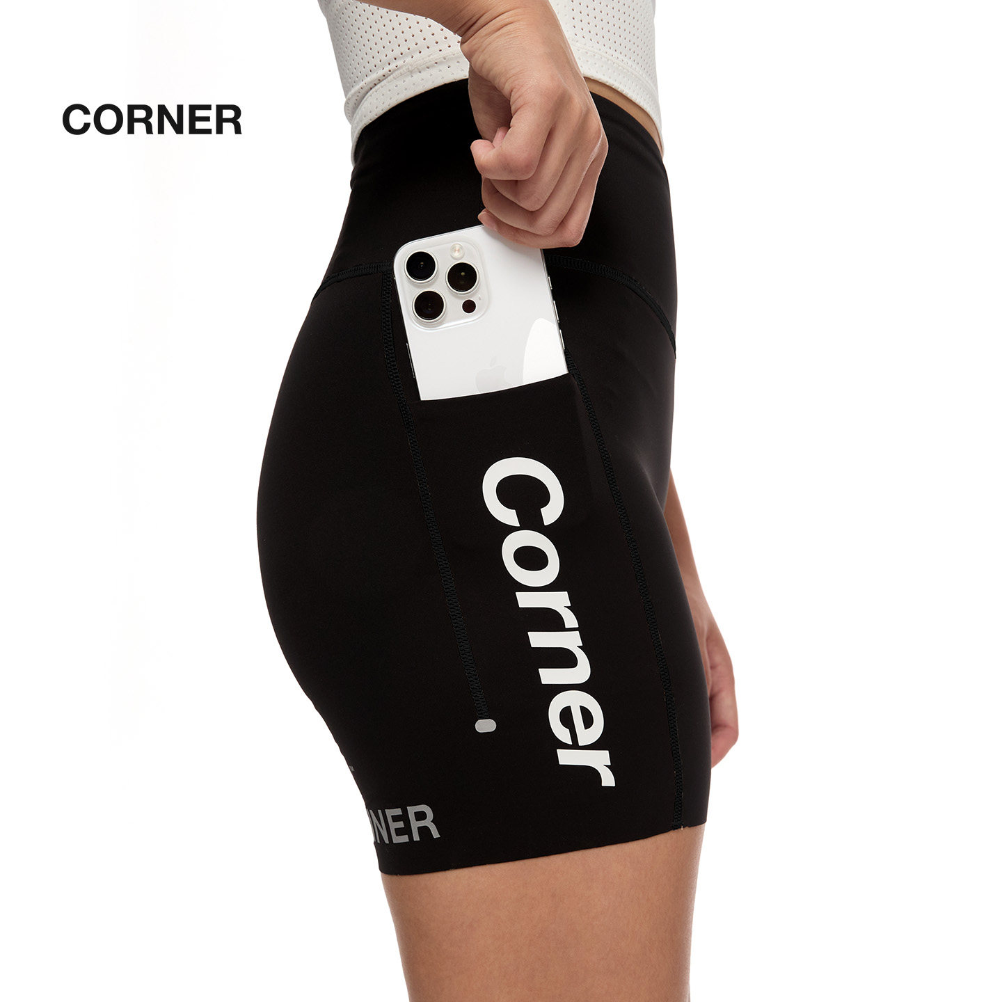 CornerRunner高腰运动短裤女高弹紧身骑行健身裤瑜伽裤Hyrox图片
