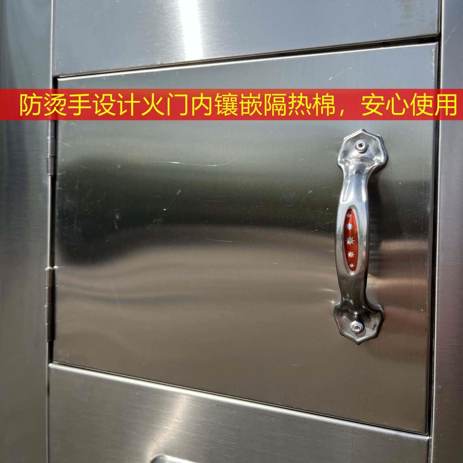 不锈钢304巨厚柴火灶炉灶新款烧木柴大锅台农村无烟移动土灶台