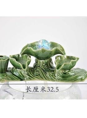 养鱼池缸陶瓷流水喷泉假山景观庭院花园阳台石槽配件循环增氧DIT