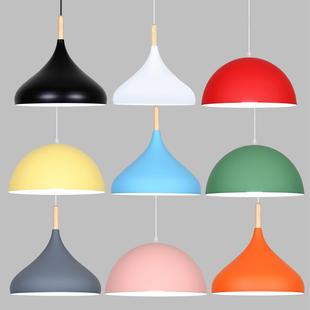 网红餐饮店吊灯饭店饭厅火锅店餐桌店铺商用创意个性半圆艺术灯罩