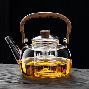 加厚防爆耐高温煮茶壶玻璃壶炭火围炉煮茶烧水泡茶壶电陶炉专用壶