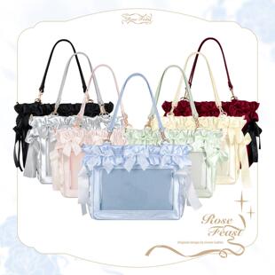 【烛宴】绿山墙原创痛包单肩斜挎大容量14寸电脑包大食量扎谷少女