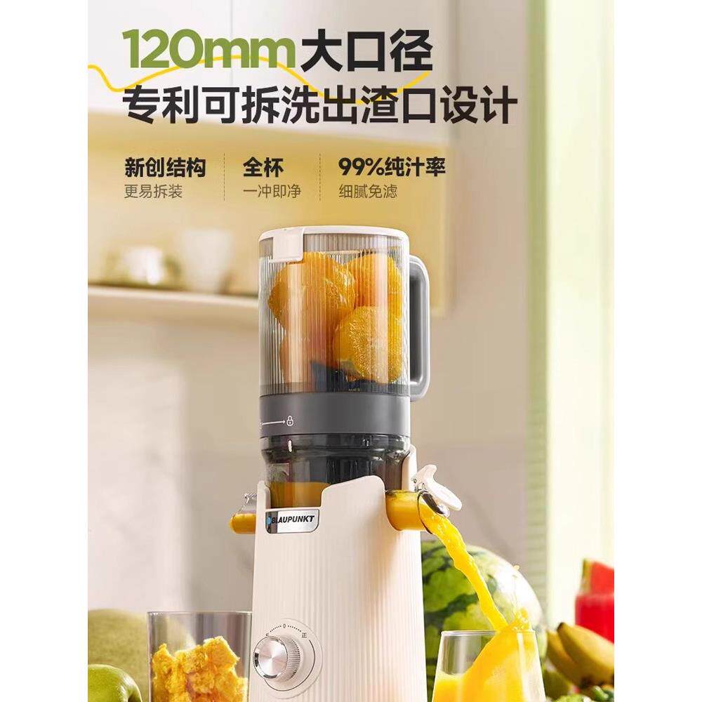 德国蓝宝大口径原汁机榨汁机小型家用渣汁分离全自动炸果汁果蔬机