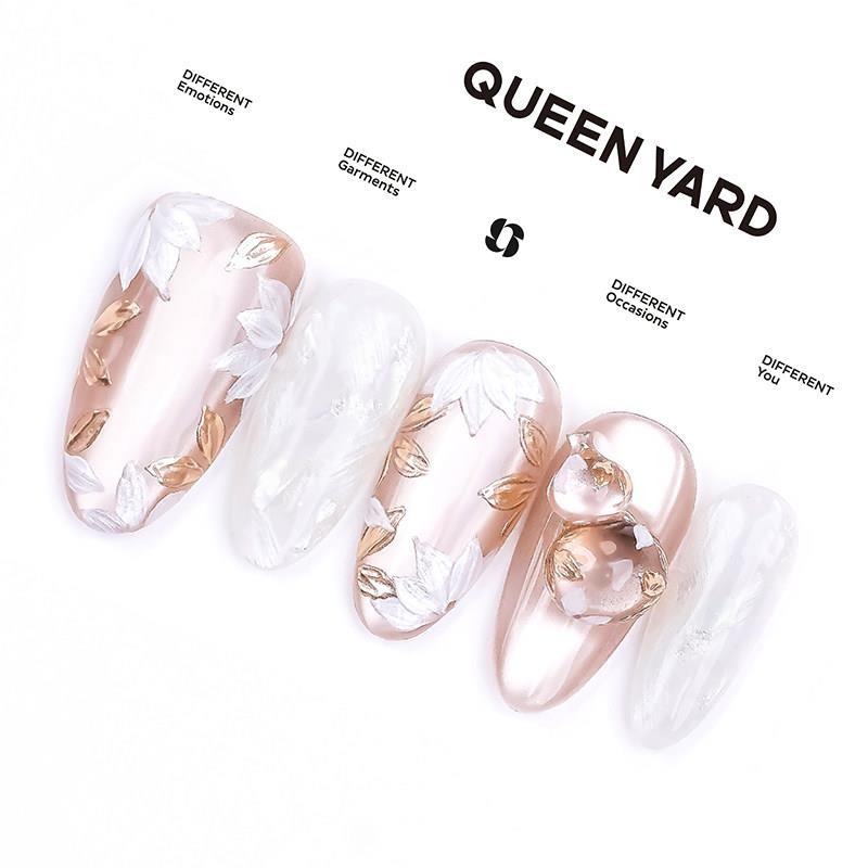 【宁安如梦】QueenYard 新中式冰透显白气质美甲2025款手工穿戴甲