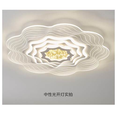 北欧新款客厅灯LED吸顶灯现代简约大圆形智能超薄卧室灯大厅主灯