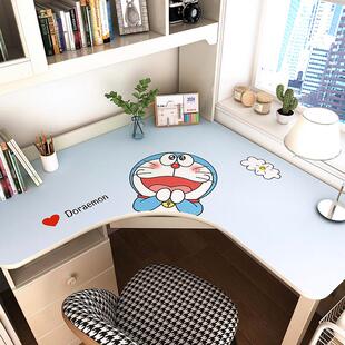 转角书桌垫拐角uL型弧形电脑工位办公桌桌面垫写字台学生学习桌布