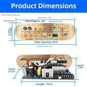 2.1声道进口IC蓝牙功放板高低音调超重低音炮大功率D900