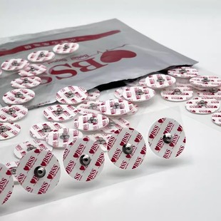 圓形ECG貼片心電圖機監護儀檢測 醫用一次性使用心電電極片按扣式