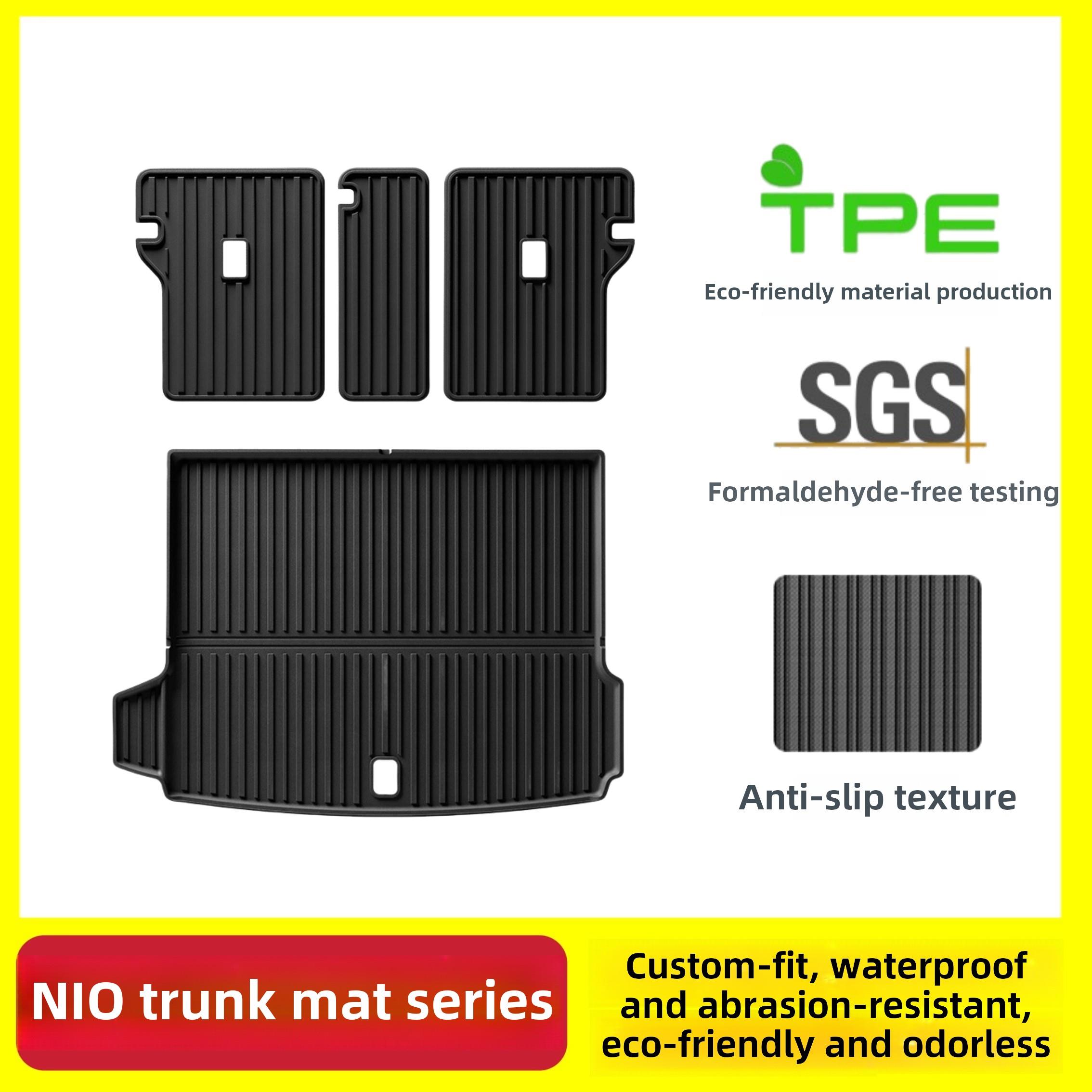 适用于2024新款蔚来es6 et5t后备箱垫tpe防水耐磨无味座椅靠背垫