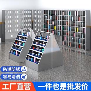 不锈钢水杯柜工厂员工多格杯子收纳柜车间茶杯水杯架休息室收纳柜