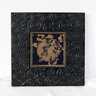 复古经典实木画框可定制欧式圈圈纹小众装饰画外框挂墙高级感相框