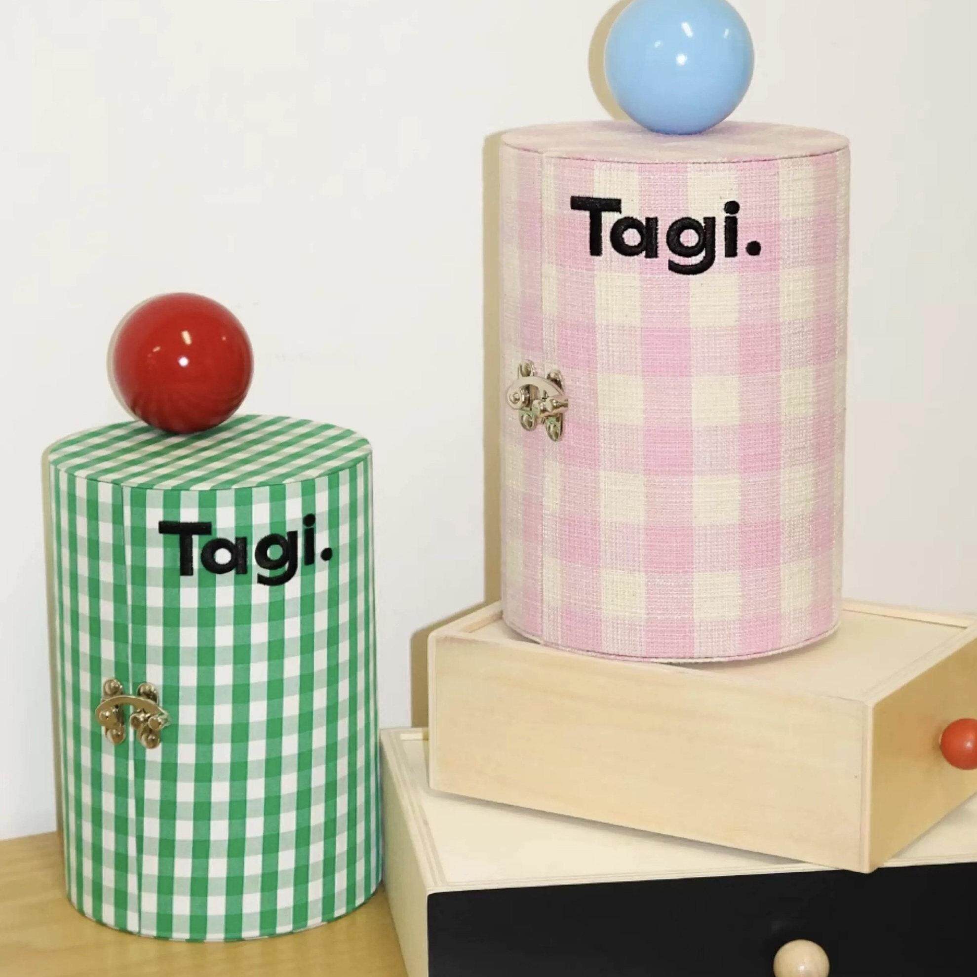 Tagi.机灵讯号旋转桌面收纳首饰盒戒指项链大容量圆形桌面礼物