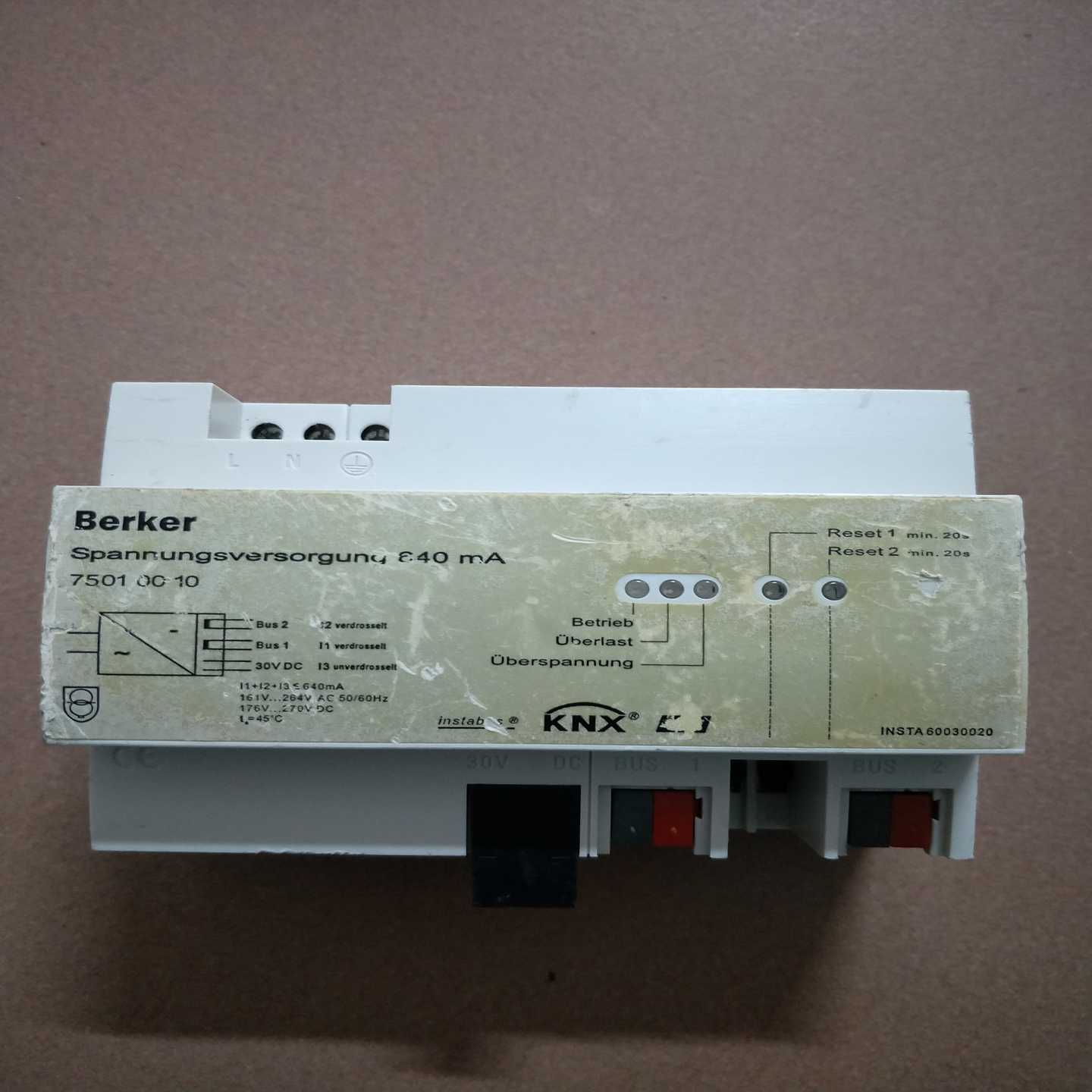 Berker博科75010010，640mA电源模块，成色如【白零商行】