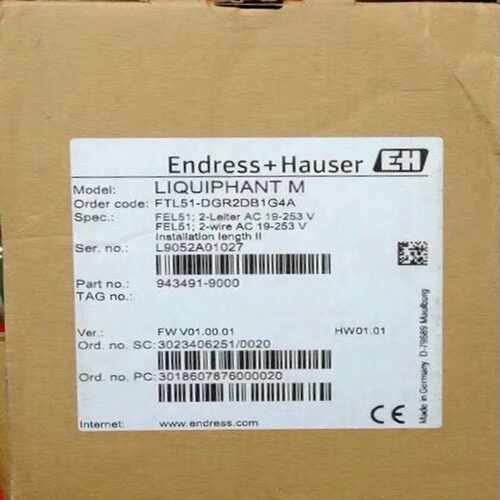 E+H FTL51-DGR2DB1G4A 恩德斯豪斯音叉~询价