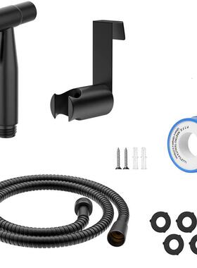 Black Bidet Faucet Hand Protable Toilet Bidet Sprayer Stainl