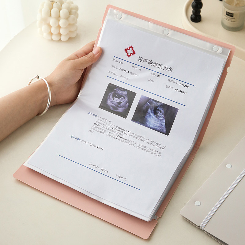 孕检收纳孕妈产检报告单记录孕妇b超检查资料病厉档案袋孕期