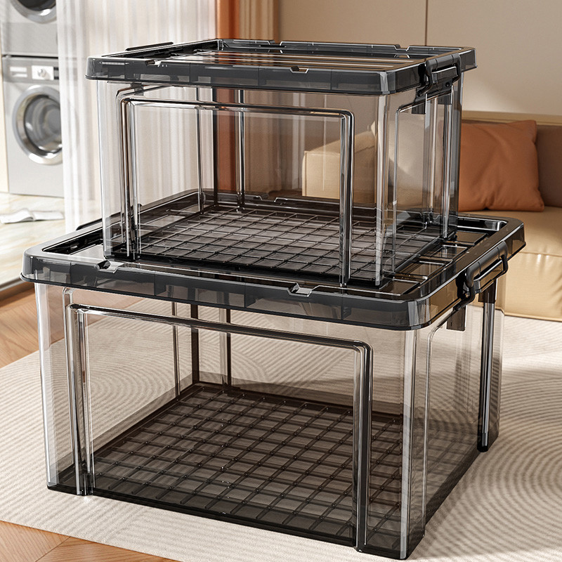 换季衣服透明收纳箱收纳盒大容量超大整理箱收纳筐玩偶箱子周