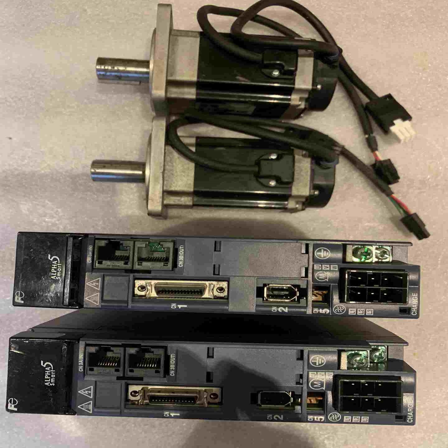 富士伺服两套特殊型号驱动RYH401F5-VV2电机GYB7询价