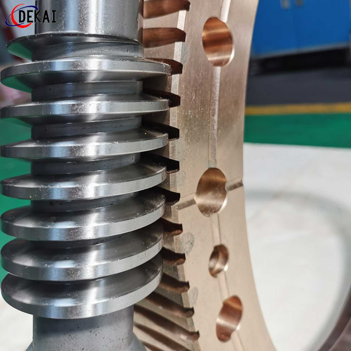 德凯精密无间隙蜗轮蜗杆副钢厂非标42Crom蜗轮杆10-1u蜗轮