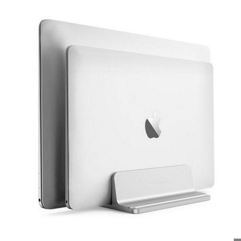 笔记本竖立式支架macbook手提电脑iPad平板桌面收纳底座铝合