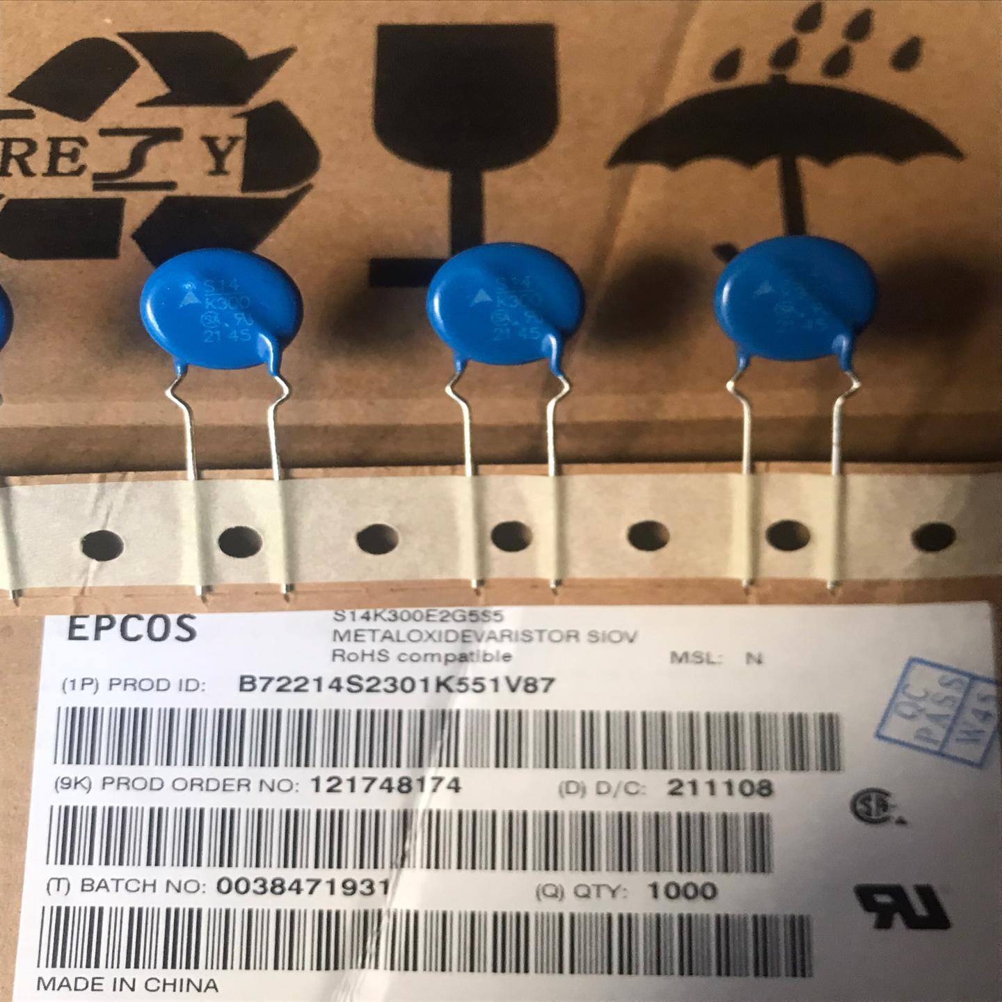 S14K300  470V  14D471 压敏电阻~询价